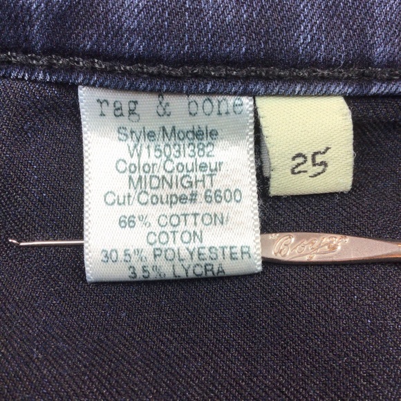 rag & bone dark blue legging jeans - Picture 8 of 9